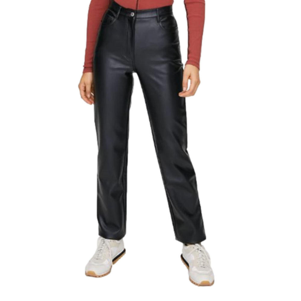 Aritzia Wilfred Free Melina Vegan Leather Straight Leg Pants